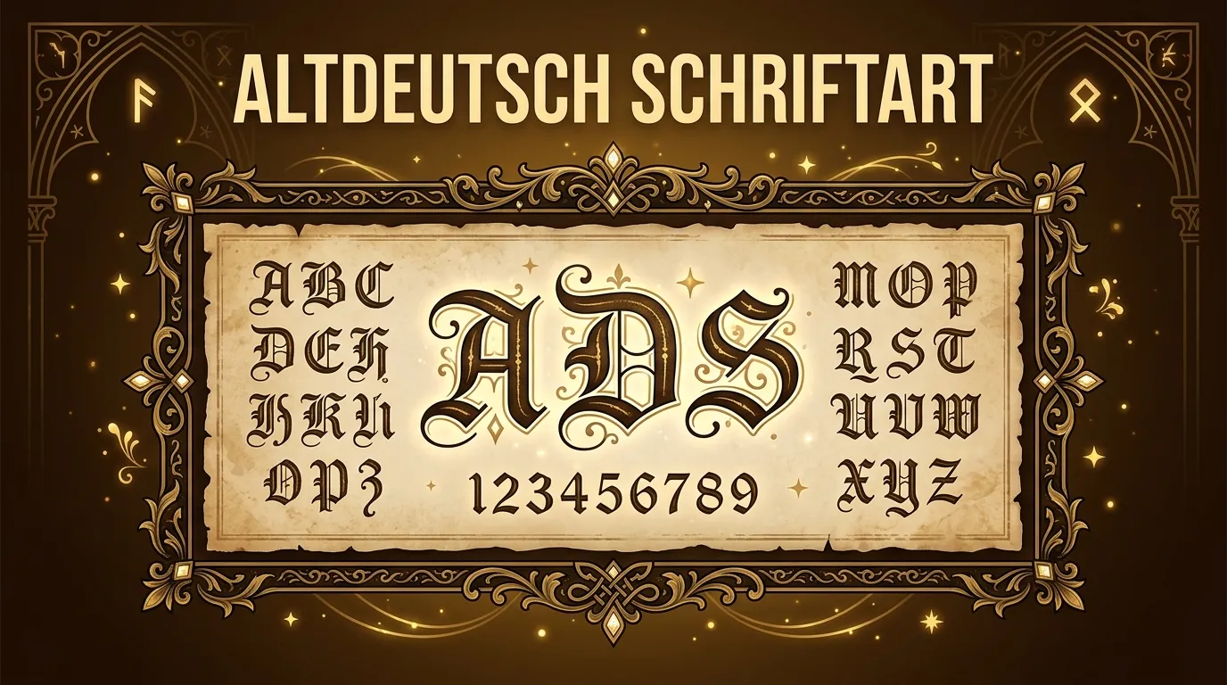 Altdeutsch Schriftart