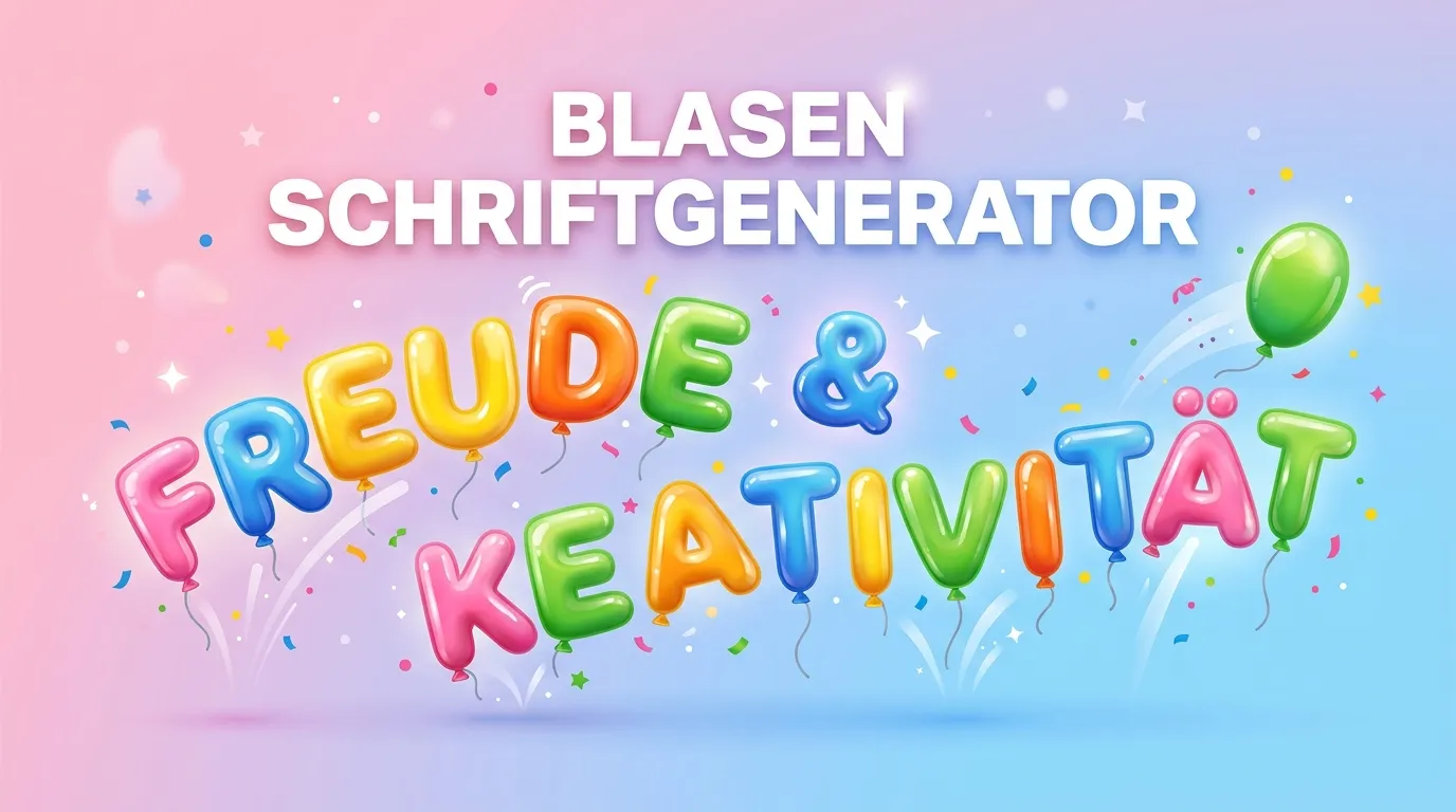 Blasen Schriftgenerator