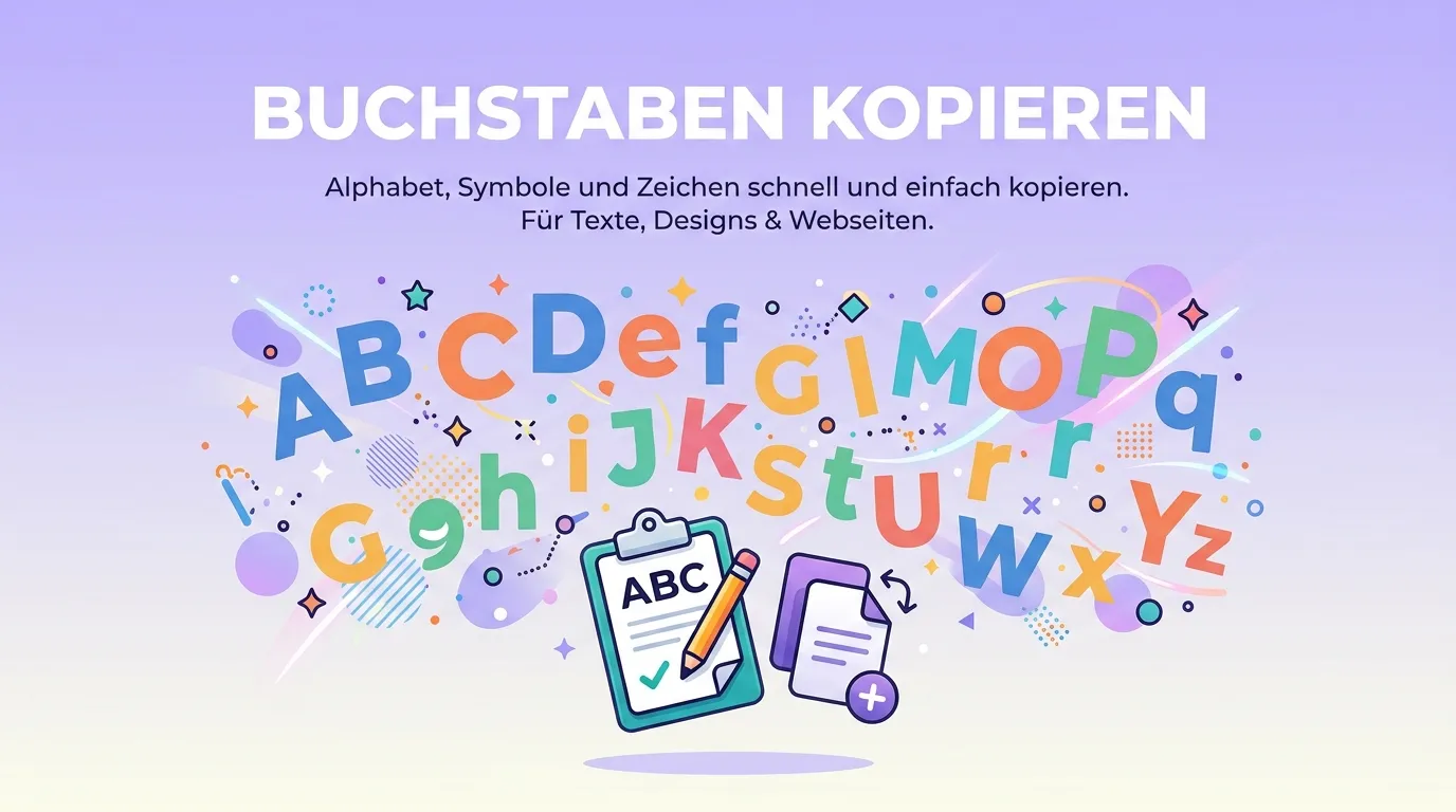 Buchstaben Kopieren