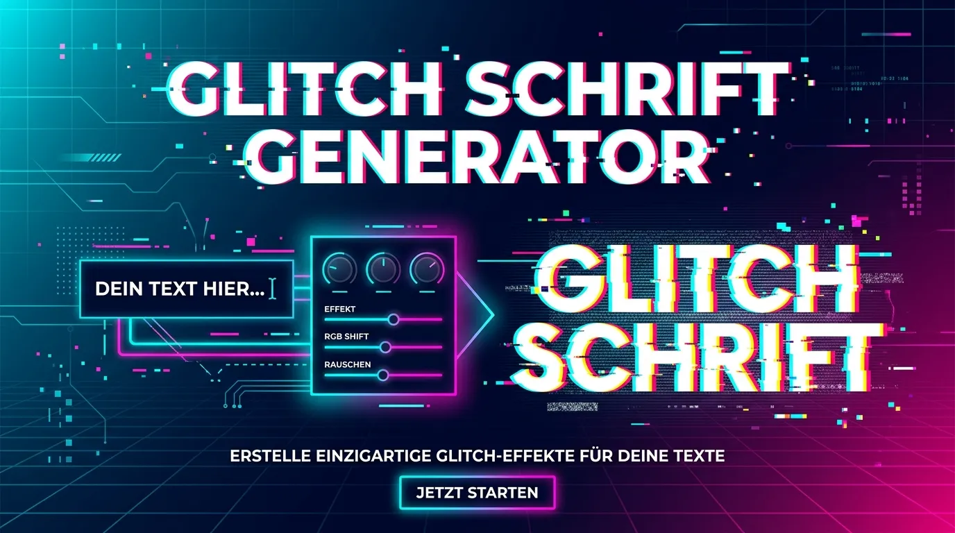 Glitch Schrift Generator