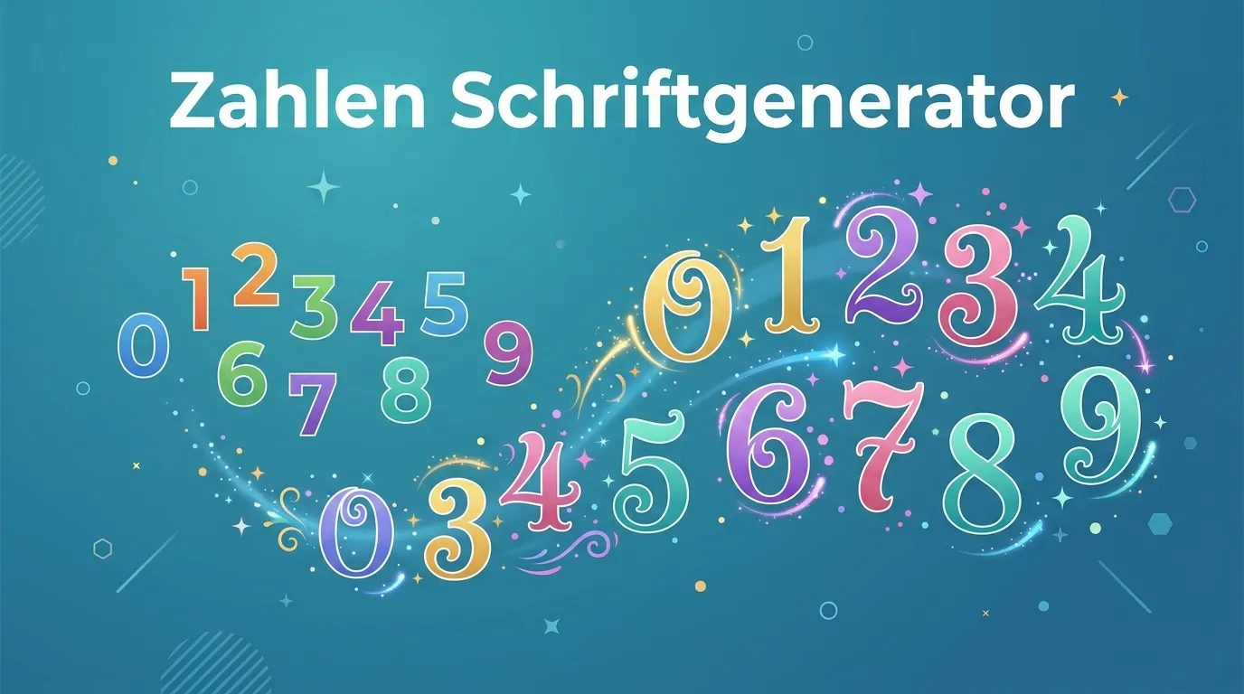 Zahlen Schriftgenerator
